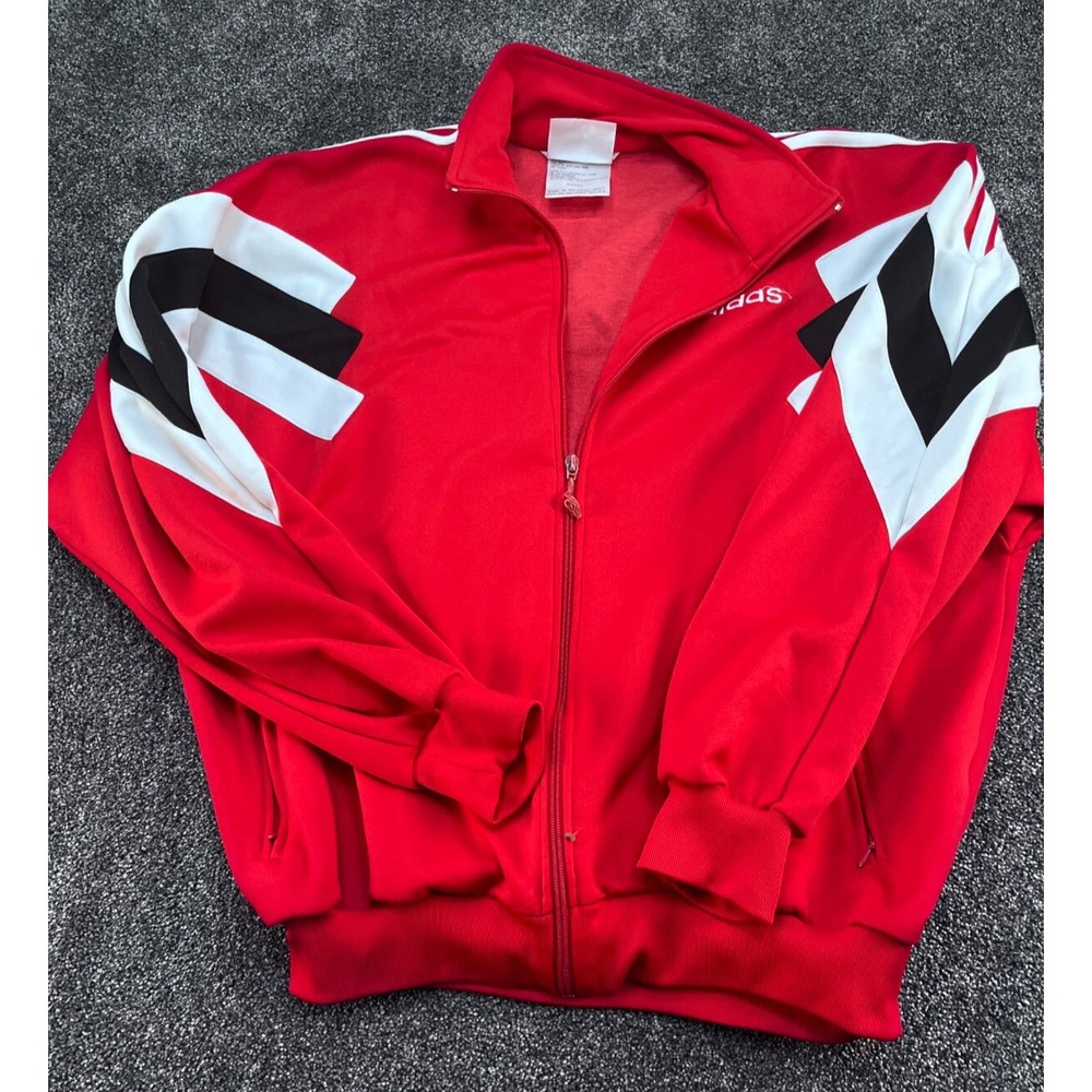 Adidas Originals Palmeston Track Top Jacket Burgundy White Black Size L